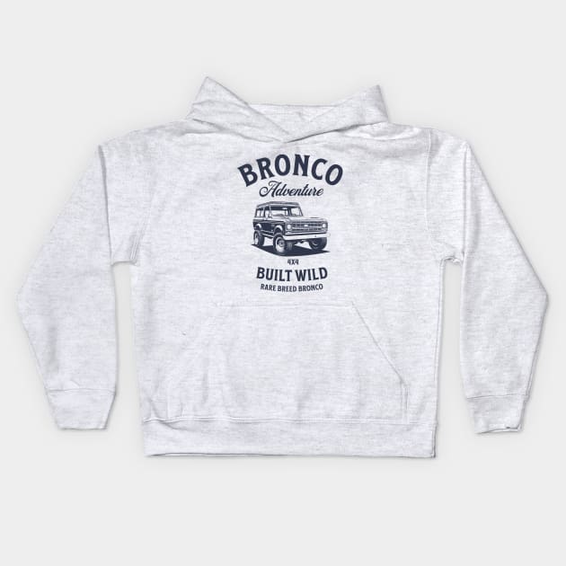 Bronco. Kids Hoodie by lakokakr